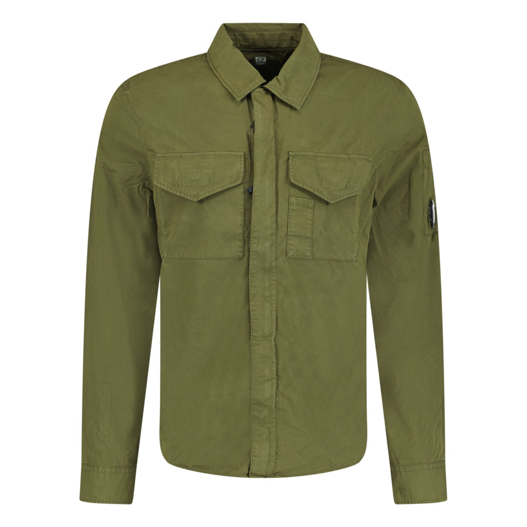 CP Company Gabardine Lens Overshirt Jacket Green - Boinclo ltd - Outlet Sale Under Retail