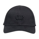 CP Company Gabardine Logo Cap in Black - Boinclo - Outlet Sale Under Retail