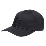CP Company Gabardine Logo Cap in Black - Boinclo - Outlet Sale Under Retail