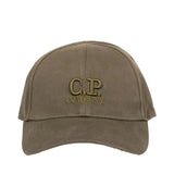 CP Company Gabardine Logo Cap in Ivy Green - Boinclo - Outlet Sale Under Retail