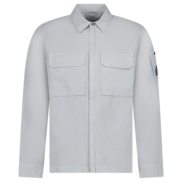 CP Company Gabardine Overshirt in Shadow Grey - Boinclo - Outlet Sale Under Retail