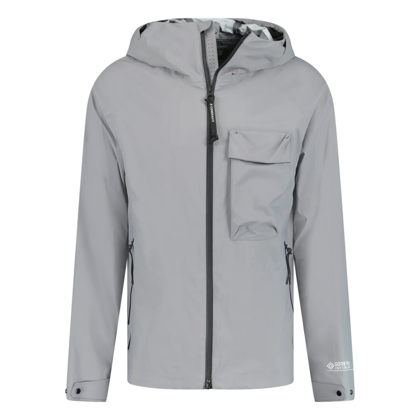 CP Company 'Goretex Infinium' Goggle Hood Jacket Grey Outlet