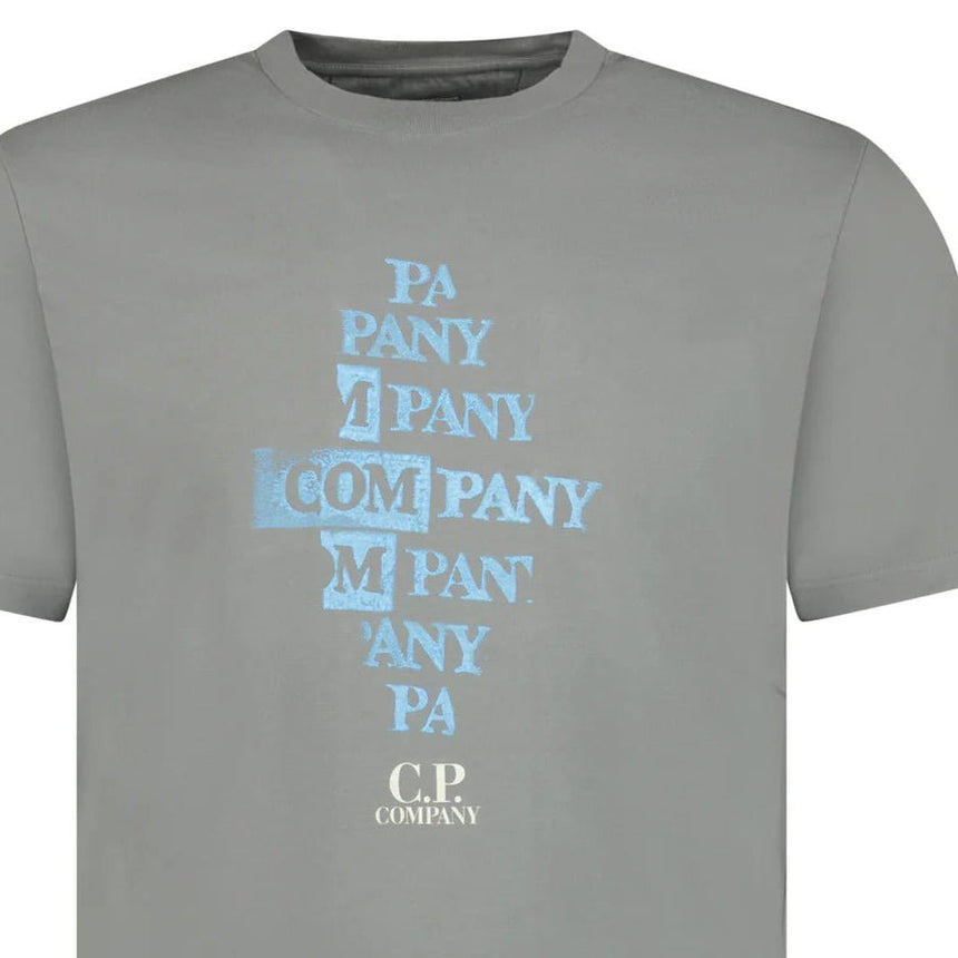 CP Company Graphic Logo T-Shirt Grey - Boinclo - Outlet Sale Under Retail