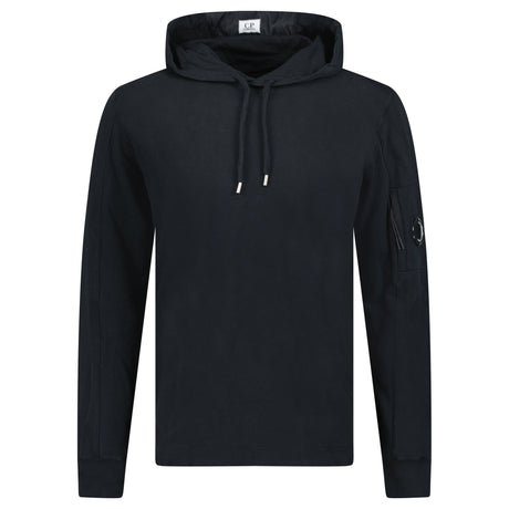CP Company Hooded Lens Light Fleece Sweatshirt Black - Boinclo - Outlet Sale Under Retail