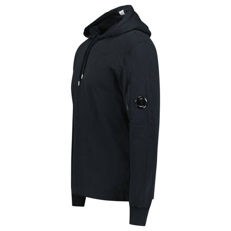 CP Company Hooded Lens Light Fleece Sweatshirt Black - Boinclo - Outlet Sale Under Retail