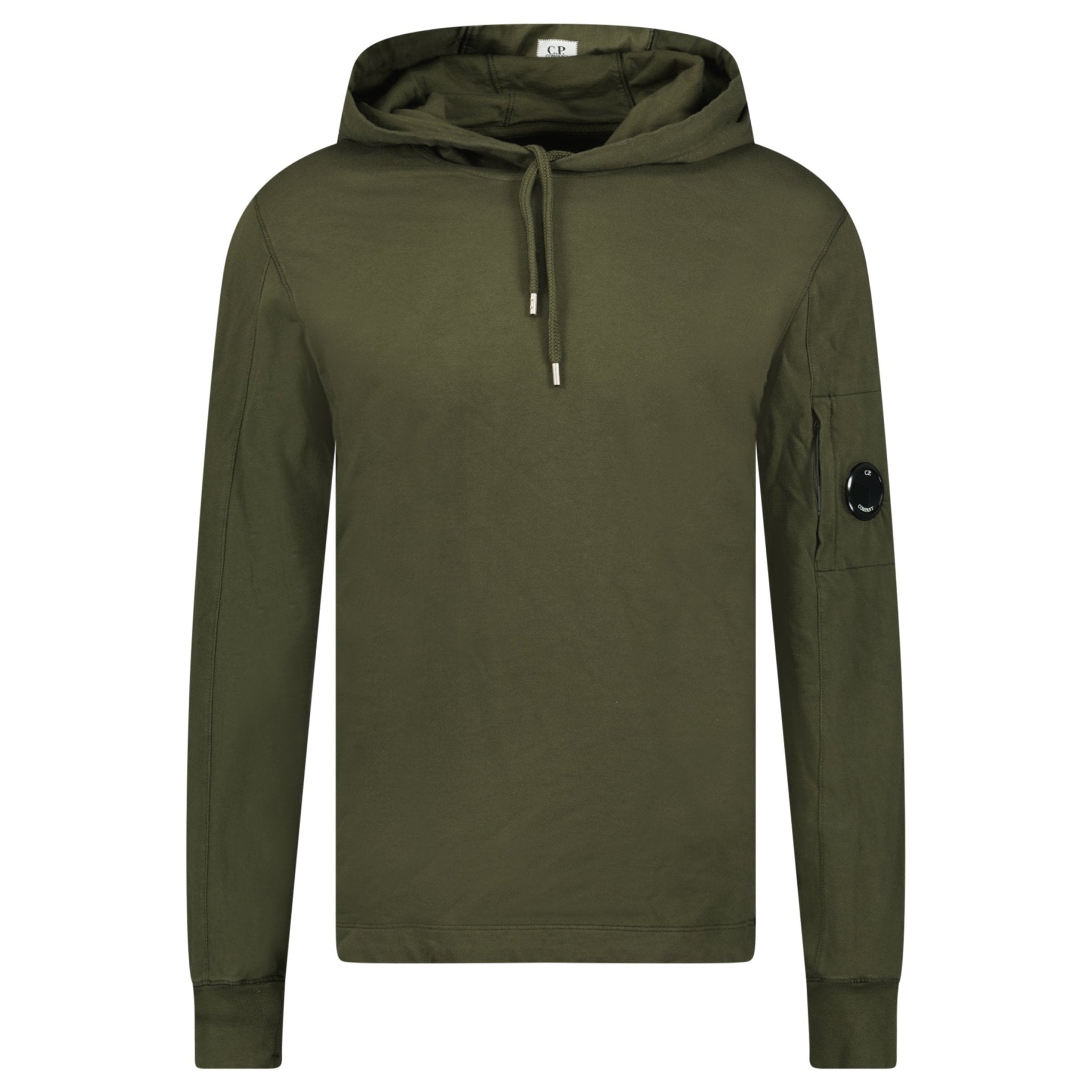 Hooded Jacket Cp Company Hoodie Khaki CP Company Zip-Up Lens