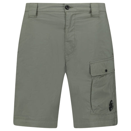 CP Company Ivy Green Stretch Sateen Cargo Shorts - Boinclo - Outlet Sale Under Retail