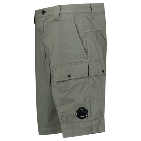 CP Company Ivy Green Stretch Sateen Cargo Shorts - Boinclo - Outlet Sale Under Retail