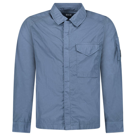 CP Company Lens Chrome-R Button Overshirt Jacket in India Ink - Boinclo - Outlet Sale Under Retail