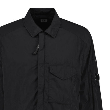 CP Company Lens Chrome - R Zip - Up Jacket Black - Boinclo - Outlet Sale Under Retail