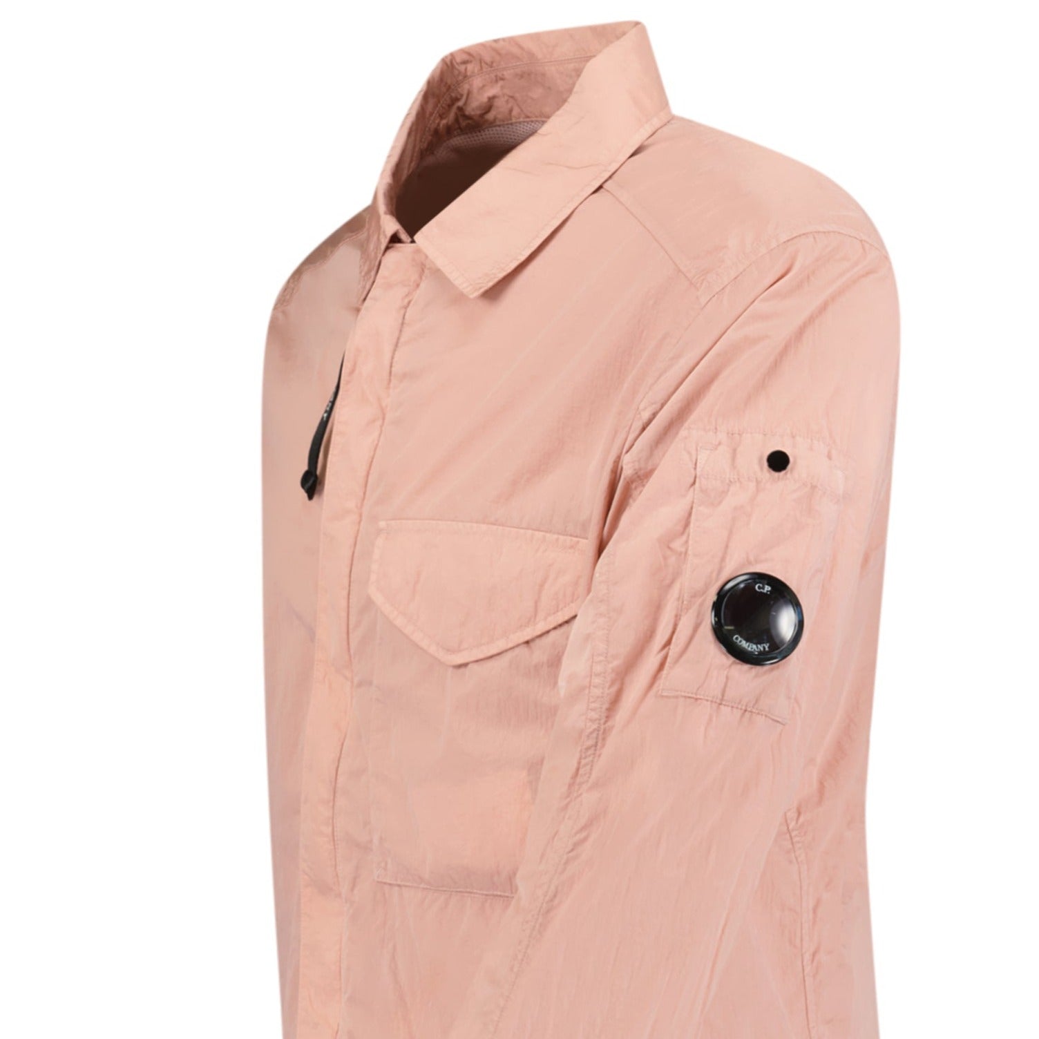 CP Company Lens Chrome Zip-Up Jacket Pastel Pink - Outlet Sale