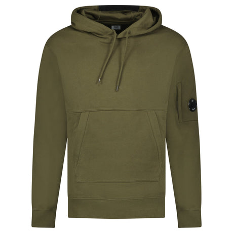 CP Company Lens Diagonal Raised Hooded Fleece Ivy Green - Boinclo - Outlet Sale Under Retail