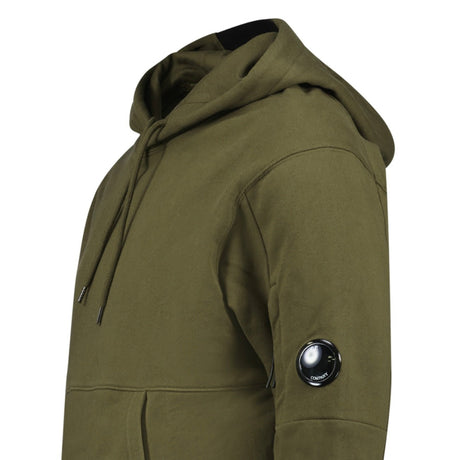 CP Company Lens Diagonal Raised Hooded Fleece Ivy Green - Boinclo - Outlet Sale Under Retail