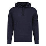 CP Company Lens Diagonal Raised Hooded Fleece Navy - Boinclo - Outlet Sale Under Retail