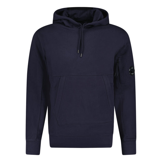 CP Company Lens Diagonal Raised Hooded Fleece Navy - Boinclo - Outlet Sale Under Retail