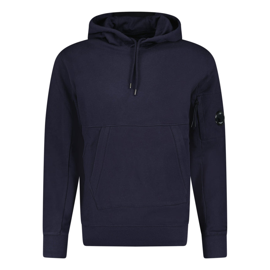 CP Company Micro Lens Diagonal Raised Hoodie Navy