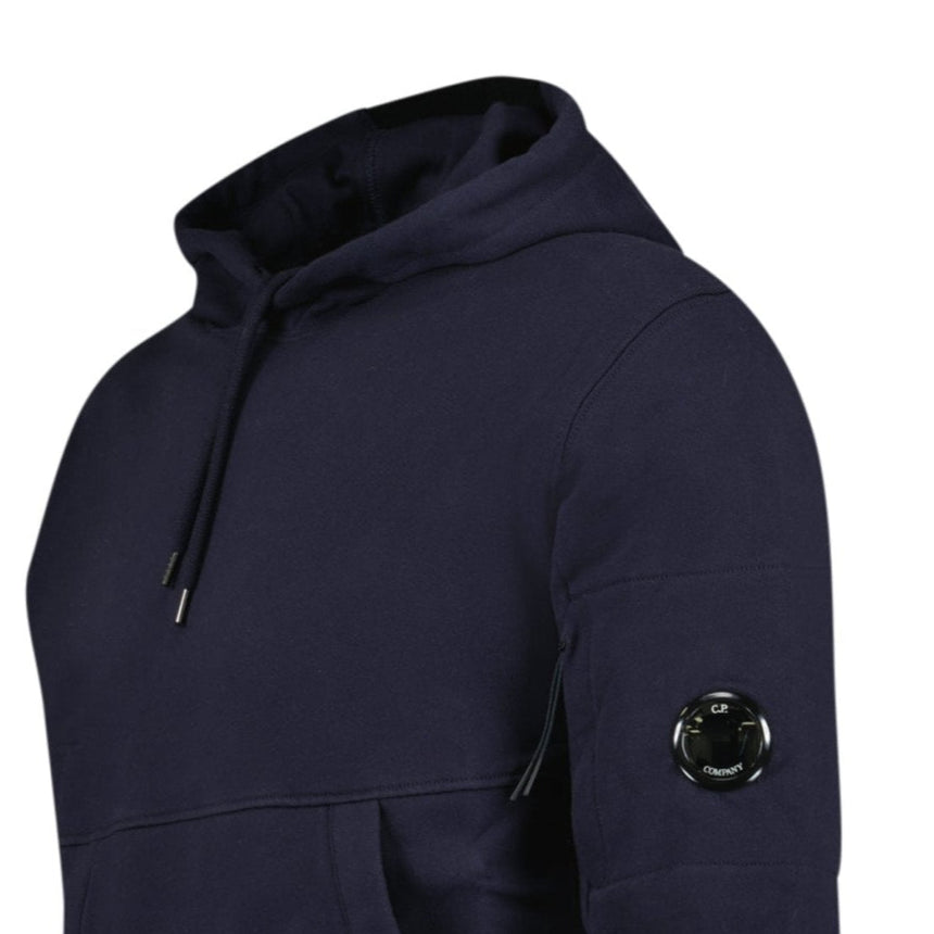 CP Company Lens Diagonal Raised Hooded Fleece Navy - Boinclo - Outlet Sale Under Retail