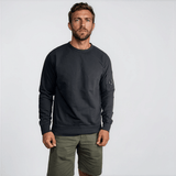 CP Company Lens Light Fleece Crewneck Sweatshirt Black - Boinclo - Outlet Sale Under Retail
