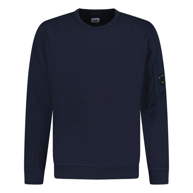 CP Company Lens Light Fleece Sweatshirt Navy - Boinclo - Outlet Sale Under Retail