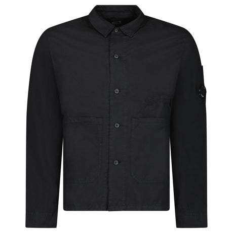 CP Company Lens Overshirt in Black - Boinclo - Outlet Sale Under Retail