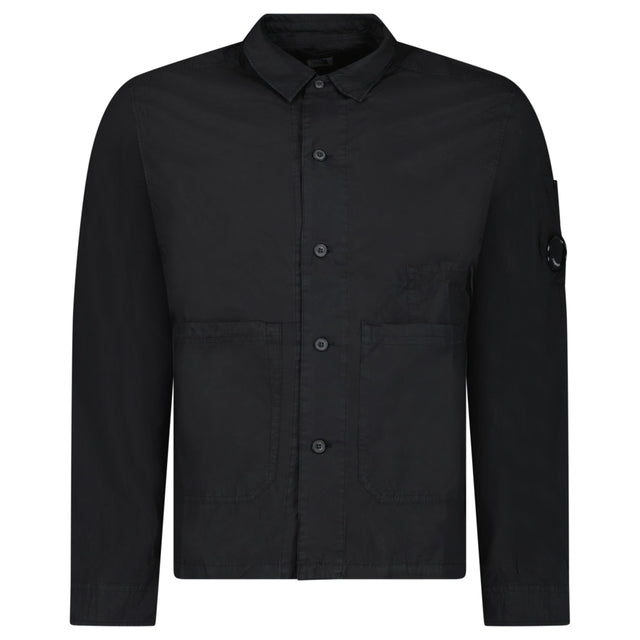 CP Company Lens Overshirt in Black - Boinclo - Outlet Sale Under Retail