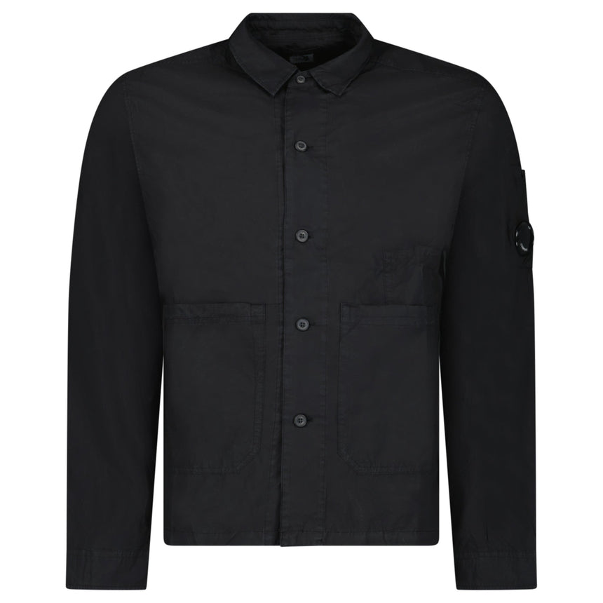 CP Company Lens Overshirt in Black - Boinclo - Outlet Sale Under Retail