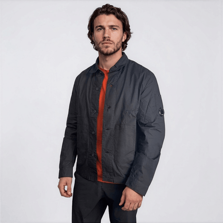 CP Company Lens Overshirt in Black - Boinclo - Outlet Sale Under Retail