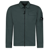 CP Company Lens Zip - Up Overshirt Dark Shadow - Boinclo - Outlet Sale Under Retail