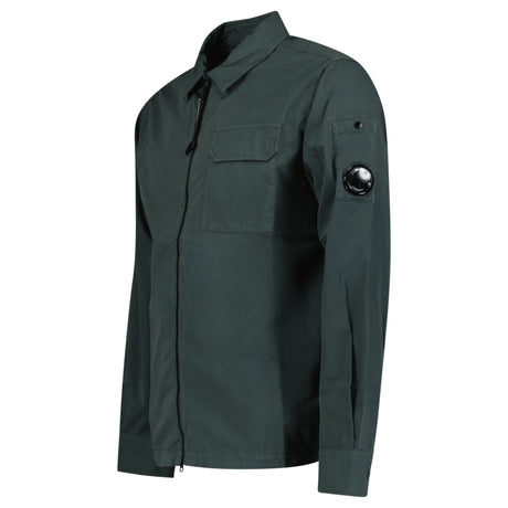 CP Company Lens Zip - Up Overshirt Dark Shadow - Boinclo - Outlet Sale Under Retail