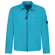 CP Company Lens Zip-Up Overshirt in Ink Blue - Boinclo - Outlet Sale Under Retail