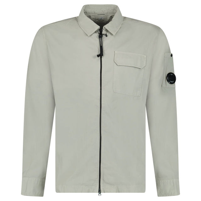 CP Company Lens Zip - Up Overshirt London Fog - Boinclo - Outlet Sale Under Retail