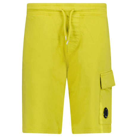 CP Company Light Fleece Cargo Lens Shorts in Antique Moss Green - Boinclo - Outlet Sale Under Retail