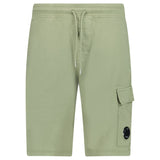 CP Company Light Fleece Cargo Lens Shorts in Moss Green - Boinclo - Outlet Sale Under Retail