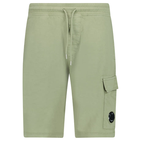 CP Company Light Fleece Cargo Lens Shorts in Moss Green - Boinclo - Outlet Sale Under Retail