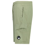 CP Company Light Fleece Cargo Lens Shorts in Moss Green - Boinclo - Outlet Sale Under Retail