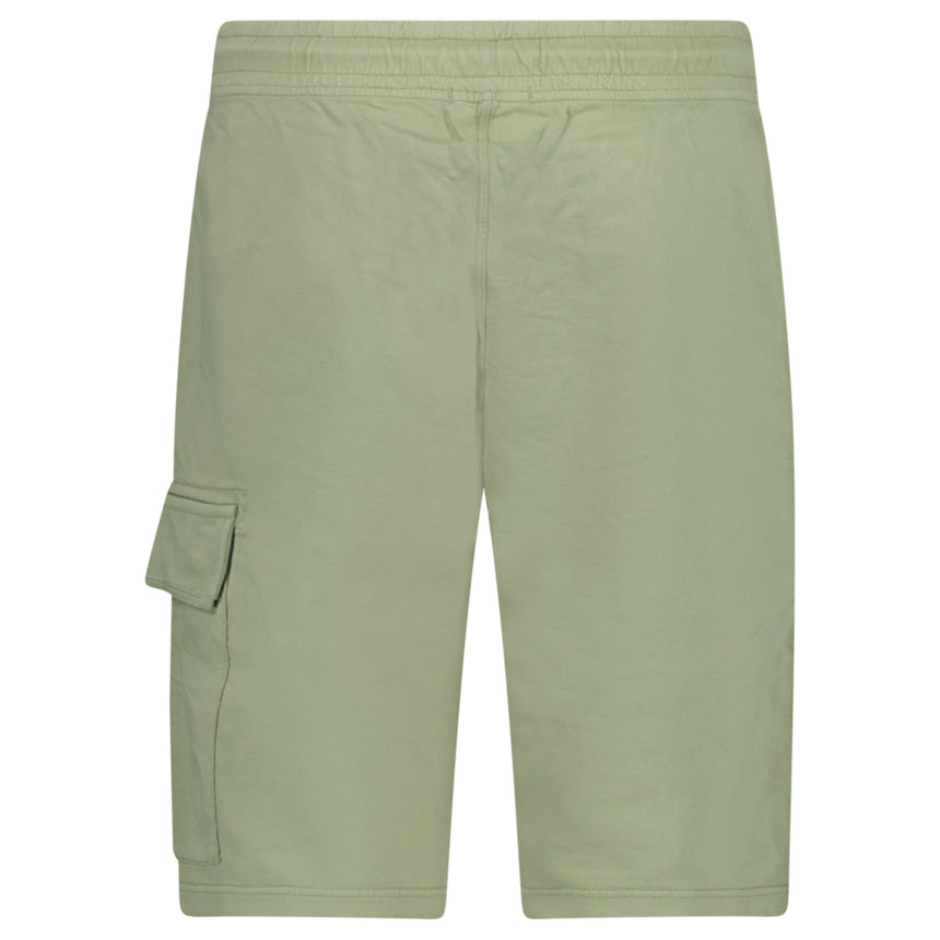 CP Company Light Fleece Cargo Lens Shorts in Moss Green - Boinclo - Outlet Sale Under Retail