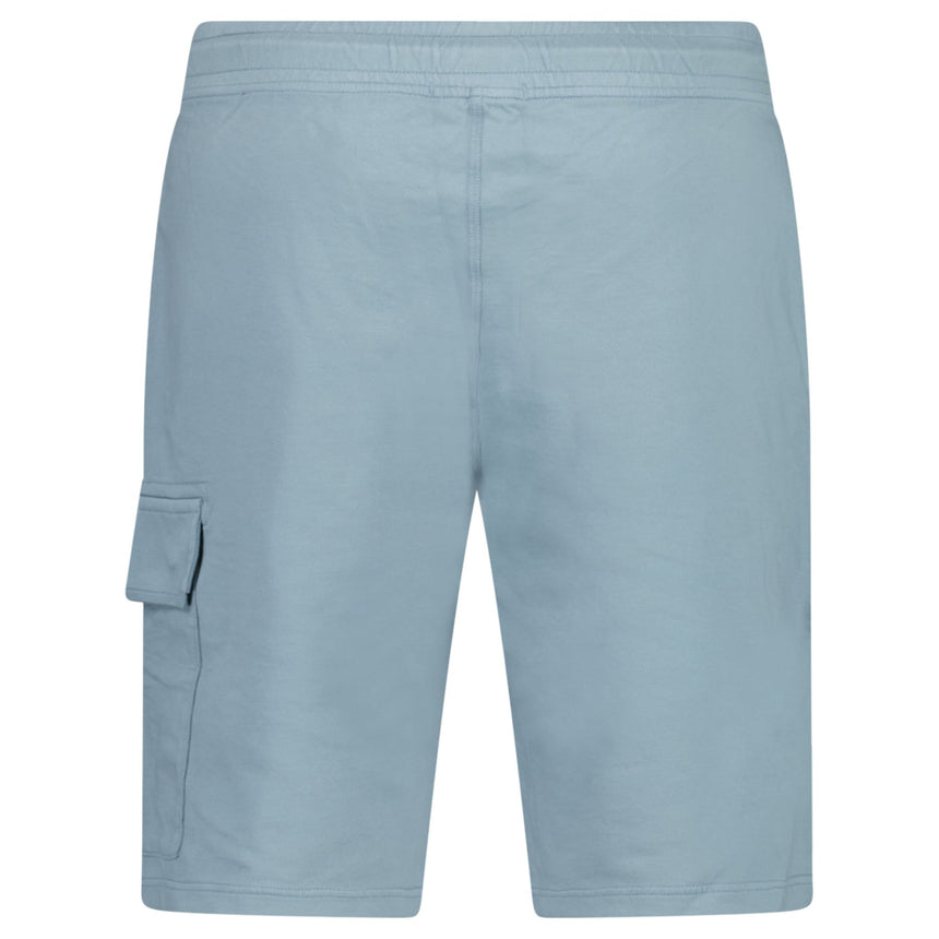 CP Company Light Fleece Cargo Lens Shorts in Silver Blue - Boinclo - Outlet Sale Under Retail