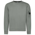 CP Company Light Fleece Crewneck Lens Sweatshirt in Gunmetal Grey - Boinclo - Outlet Sale Under Retail