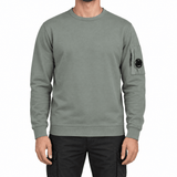 CP Company Light Fleece Crewneck Lens Sweatshirt in Gunmetal Grey - Boinclo - Outlet Sale Under Retail