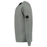 CP Company Light Fleece Crewneck Lens Sweatshirt in Gunmetal Grey - Boinclo - Outlet Sale Under Retail