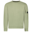 CP Company Light Fleece Crewneck Lens Sweatshirt in Moss Grey - Boinclo - Outlet Sale Under Retail
