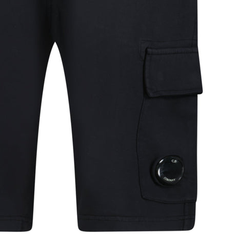 CP Company Light Fleece Lens Sweat Shorts Black - Boinclo - Outlet Sale Under Retail