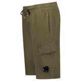 CP Company Light Fleece Lens Sweat Shorts Ivy Green - Boinclo - Outlet Sale Under Retail