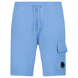 CP Company Light Fleece Lens Sweat Shorts Pacific Coast Blue - Boinclo - Outlet Sale Under Retail