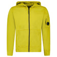 CP Company Light Fleece Zip Hooded Lens Sweatshirt in Antique Moss Green - Boinclo - Outlet Sale Under Retail