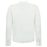 CP Company Linen Lens Safari Shirt in White - Boinclo - Outlet Sale Under Retail