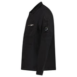 CP Company Linen/Cotton Lens Overshirt in Black - Boinclo - Outlet Sale Under Retail