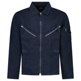 CP Company Linen/Cotton Lens Overshirt in Total Eclipse - Boinclo - Outlet Sale Under Retail