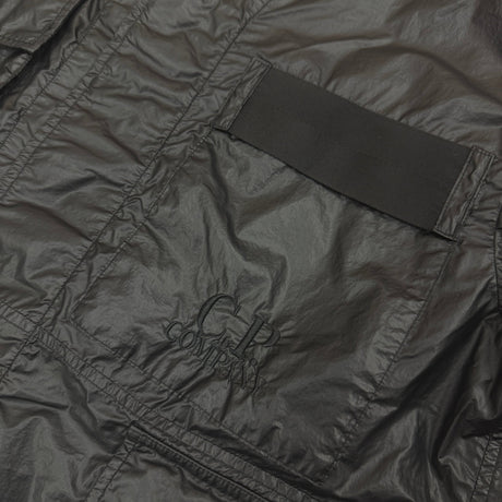 CP Company Lino Wax Black Overshirt Jacket - Boinclo - Outlet Sale Under Retail