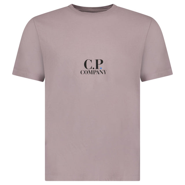 C.P. Company Logo - Print Jersey T-Shirt in Lavender - Boinclo - Outlet Sale Under Retail